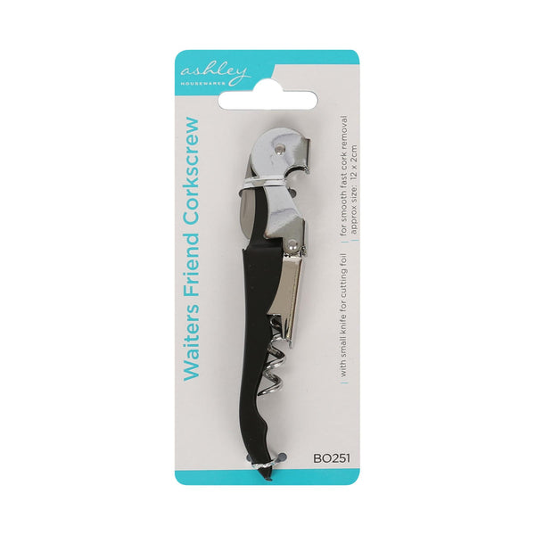Nicola Spring Waiters Friend Corkscrew - Black