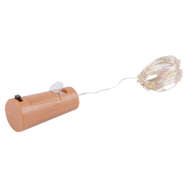 nicola spring Warm 20 LED Bottle Lights with Cork
