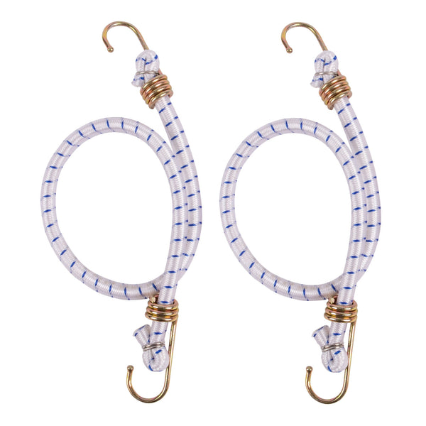 nicola spring White 60cm Bungee Cords - Pack of 2