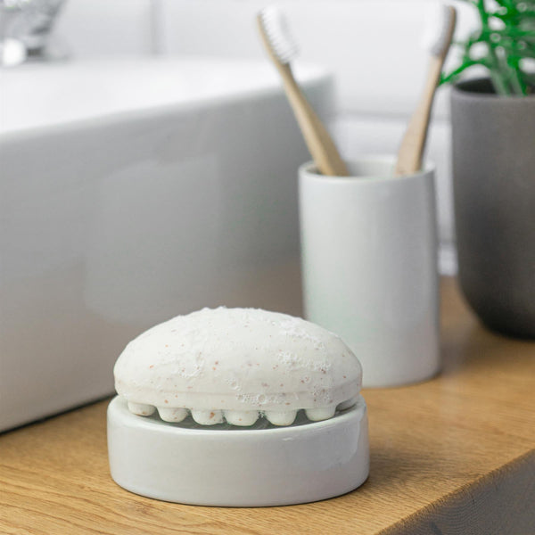 Nicola Spring White Ceramic Soap Dish