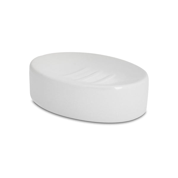 nicola spring White Ceramic Soap Dish