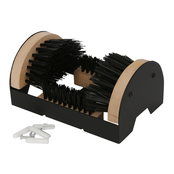 nicola spring Wooden Boot Scraper Brush - 23cm