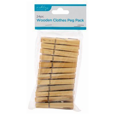 nicola spring Wooden Clothes Pegs - 7.5cm