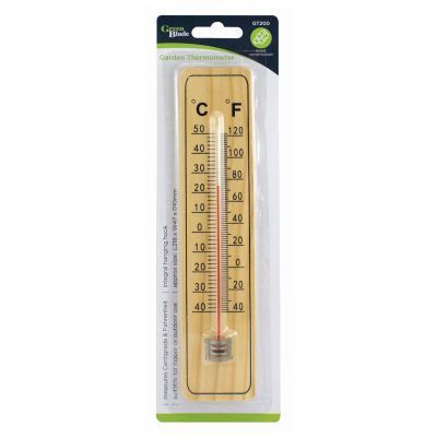 nicola spring Wooden Garden Thermometer - 22cm