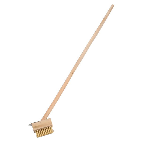 nicola spring Wooden Long Handle Weed Brush - 120cm