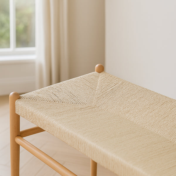 Nicola Spring Wooden Wishbone Dining Bench