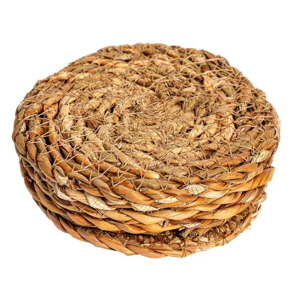 nicola spring Woven Typha Coasters - Pack of 6