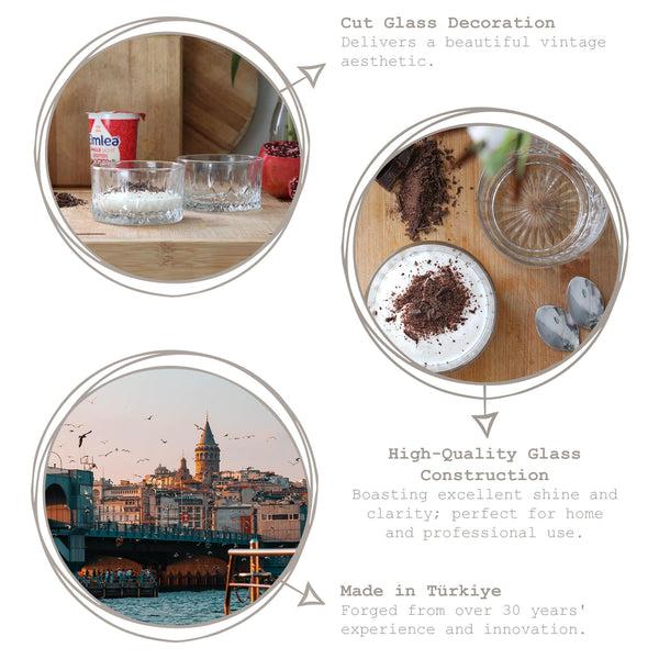 Nicola Spring Odin Glass Snack Bowls - 9.5cm - Pack Of Two