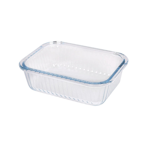 nicola spring Optical Rectangular Glass Cake Dish - 17cm x 12.5cm