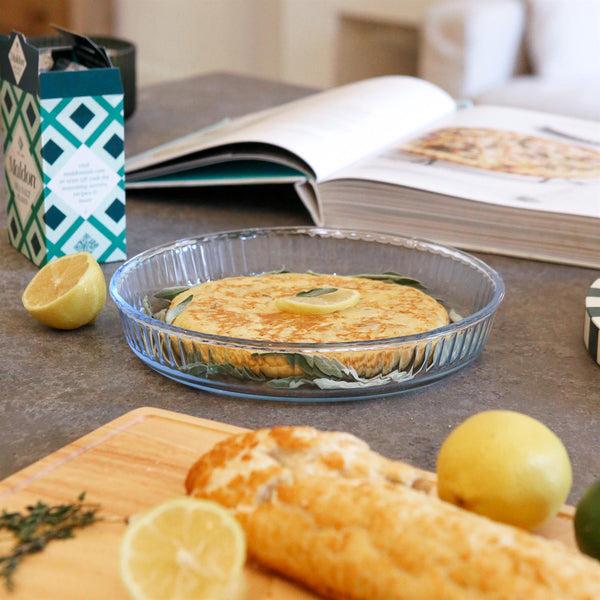 Nicola Spring Optical Round Glass Oven Dish - 26cm X 26cm