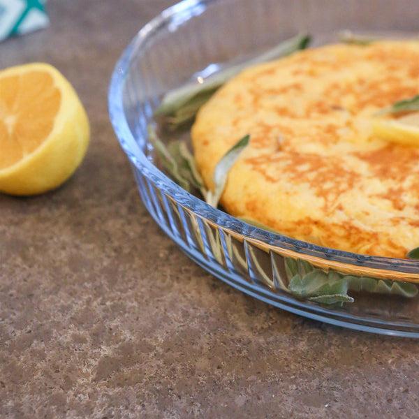 Nicola Spring Optical Round Glass Oven Dish - 26cm X 26cm