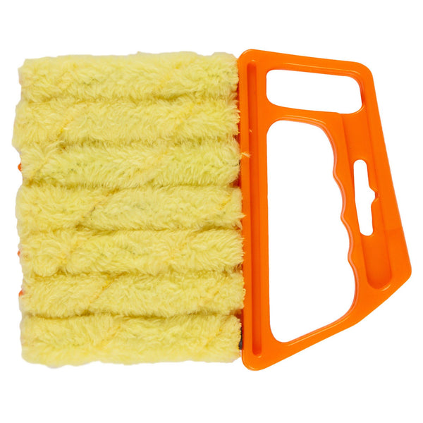 nicola spring Orange Plastic 7 Brush Venetian Blind Cleaner