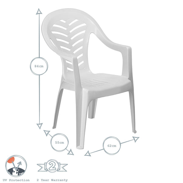 Nicola Spring Palma Garden Dining Chairs - Pack Of Four