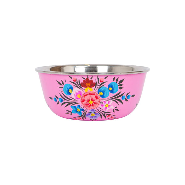 nicola spring Pansy 14.5cm Hand-Painted Picnic Snack Bowl