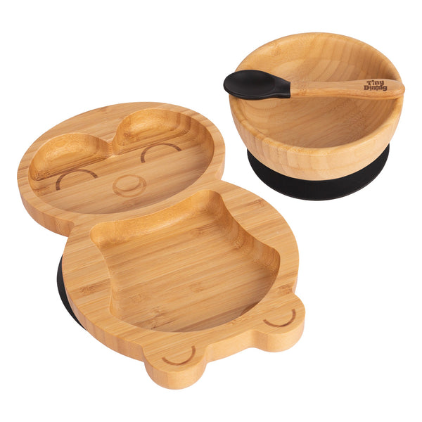 Nicola Spring Pickles The Penguin Bamboo Suction Dinner Set