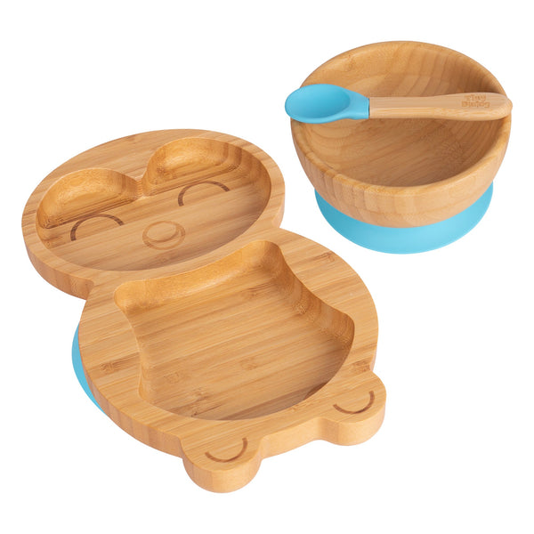 nicola spring Pickles The Penguin Bamboo Suction Dinner Set