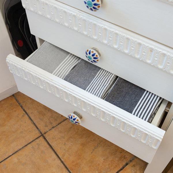 Nicola Spring Pinstripe 70cm X 50cm Cotton Tea Towel