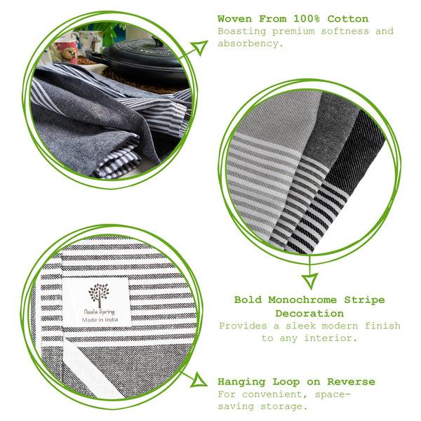 Nicola Spring Pinstripe 70cm X 50cm Cotton Tea Towel