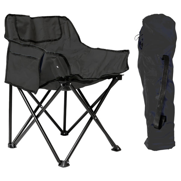 nicola spring Premium Folding Camping Chair with Pockets & Carry Bag
