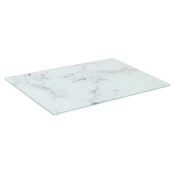 nicola spring Rectangle Glass Chopping Board - 30cm x 20cm - Marble