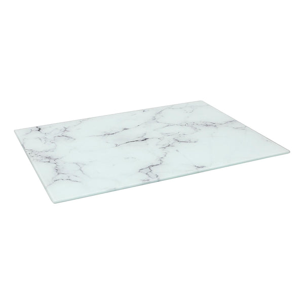 nicola spring Rectangle Glass Chopping Board - 40cm x 30cm - Marble