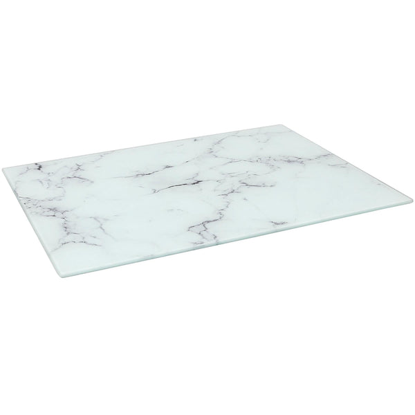 nicola spring Rectangle Glass Chopping Board - 50cm x 40cm - Marble