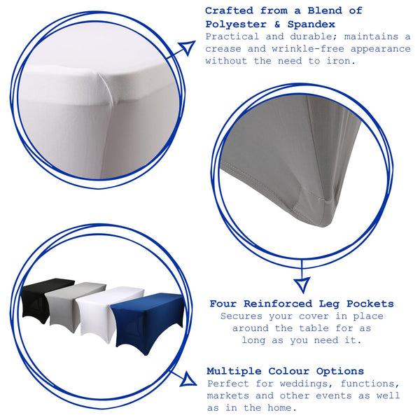 Nicola Spring Rectangular Spandex Fitted Tablecloth - 6ft (180cm)