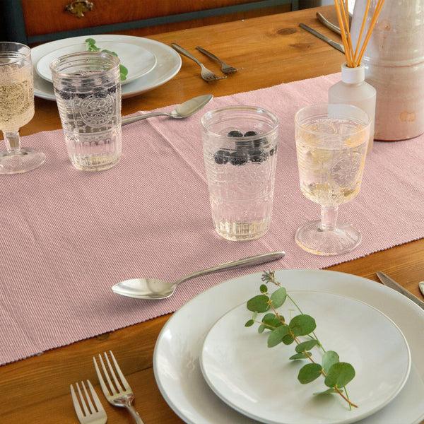 Nicola Spring Ribbed Cotton Placemats With Table Runner