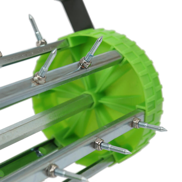 Nicola Spring Rolling Lawn Aerator - 40cm X 1.4M - Green