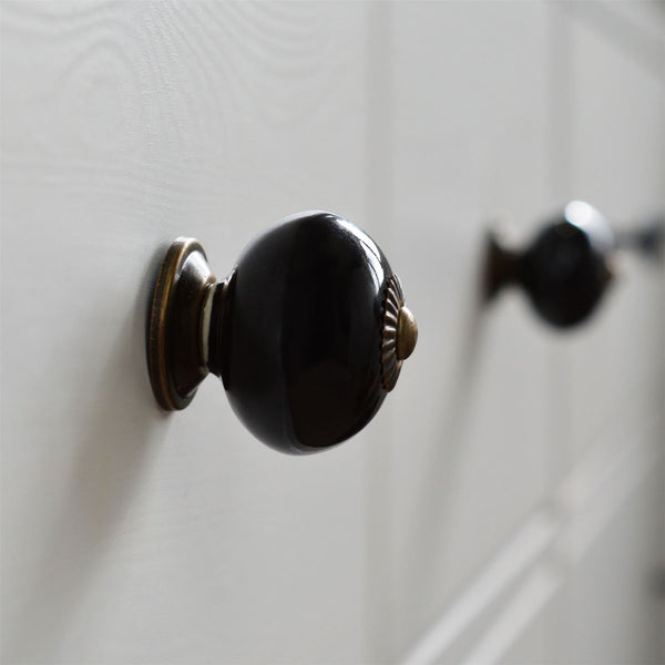Nicola Spring Round Ceramic Cabinet Knobs - 9 Colours