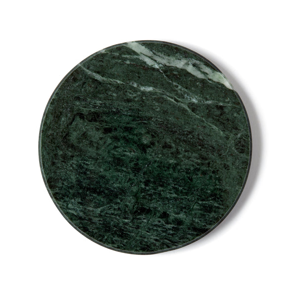 Nicola Spring Round Marble Coasters - 10cm - Green - Pack Of 6
