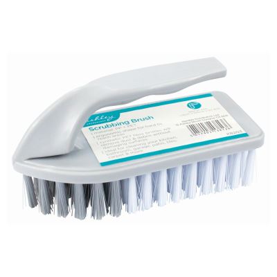 nicola spring Scrubbing Brush with Handle - 14cm - White