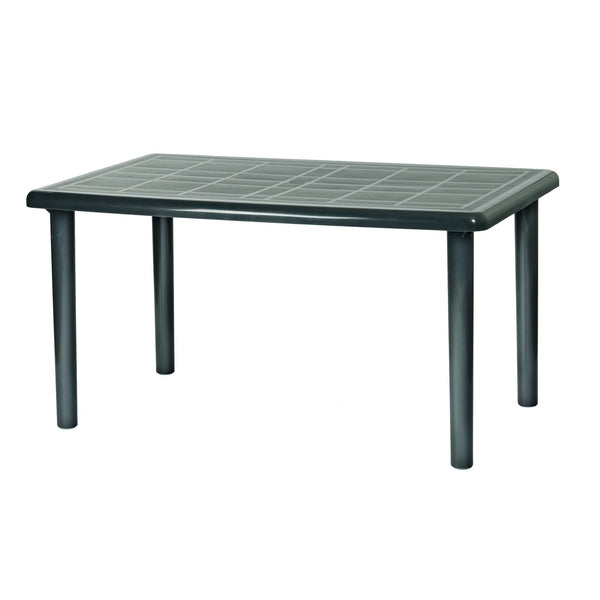 Nicola Spring Six-Seater Rectangular Olot Garden Dining Table 140cm X 90cm