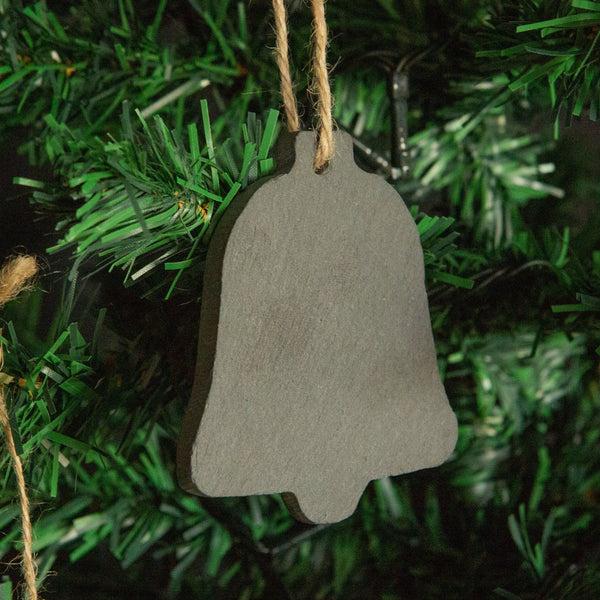 Nicola Spring Slate Bell Christmas Tree Decoration - Pack Of Six