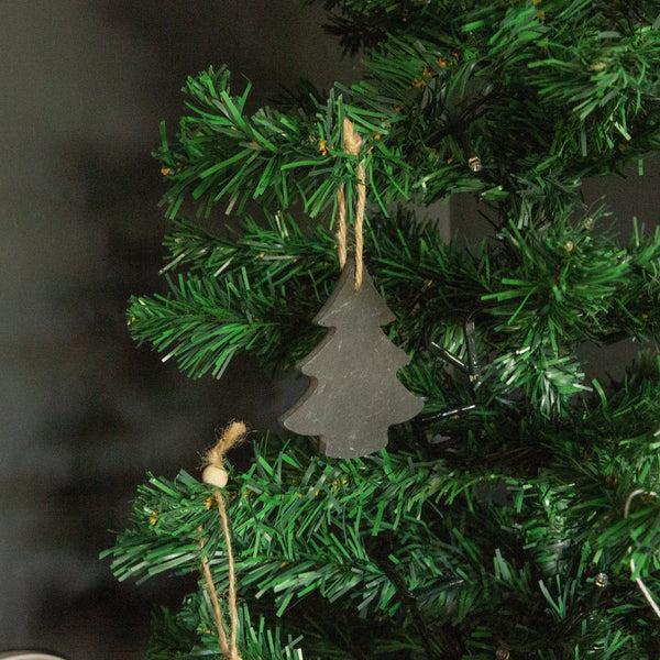 Nicola Spring Slate Christmas Tree Decoration - Pack Of Six