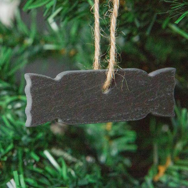 Nicola Spring Slate Cracker Christmas Tree Decoration - Pack Of Six