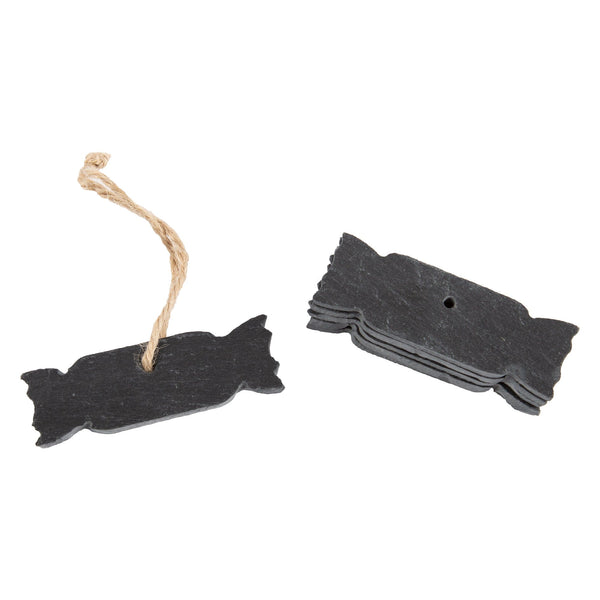 nicola spring Slate Cracker Christmas Tree Decoration - Pack of Six