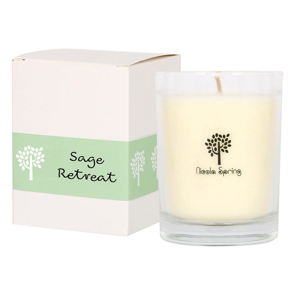 nicola spring Soy Wax Scented Candle - 160g - Sage Retreat