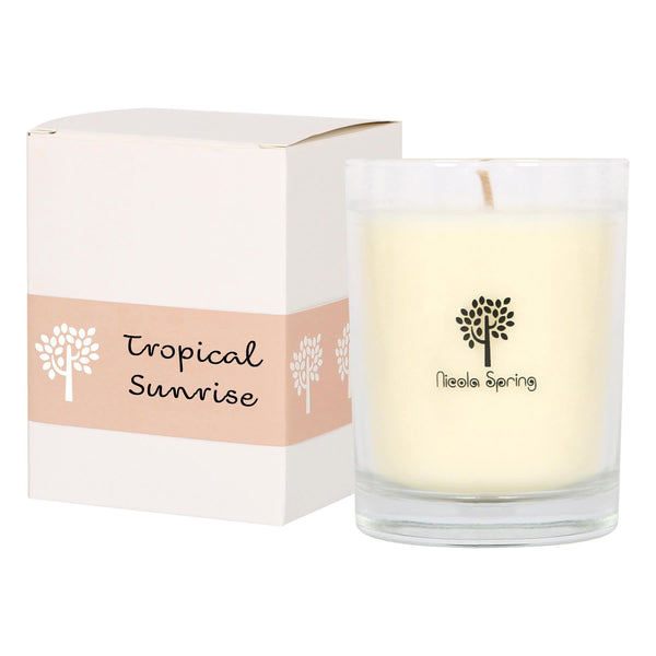 nicola spring Soy Wax Scented Candle - 160g - Tropical Sunrise