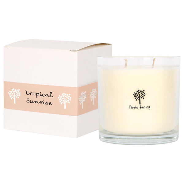 nicola spring Soy Wax Scented Candle - 400g - Tropical Sunrise