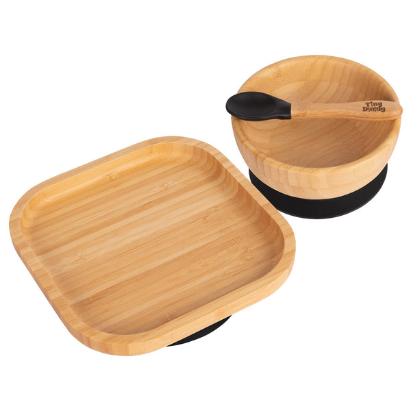 Nicola Spring Square Open Bamboo Suction Dinner Set