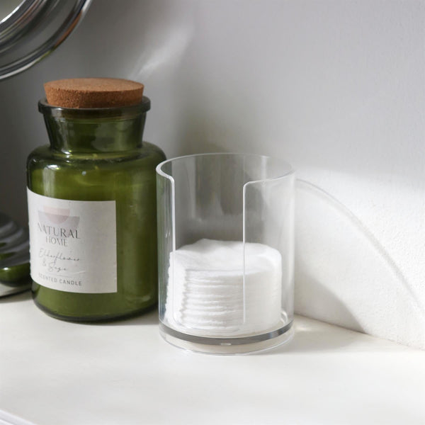 Nicola Spring Stacking Bathroom Canister With Bamboo Lid