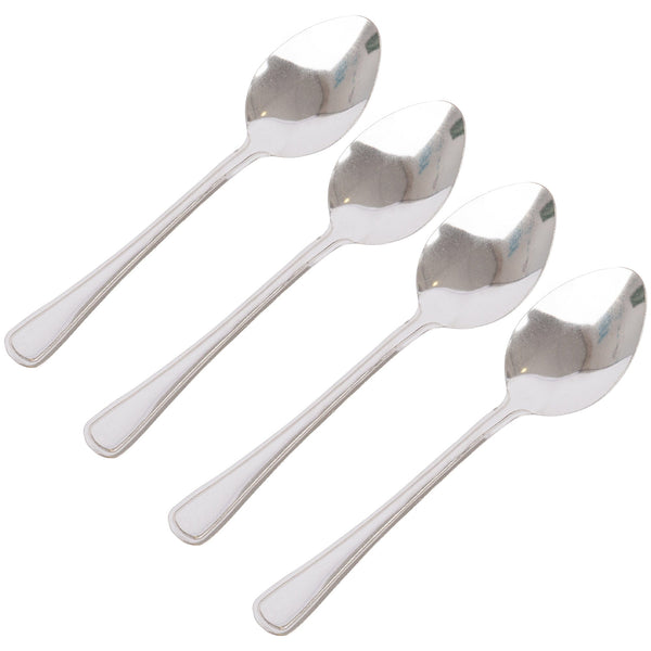 nicola spring Stainless Steel Dessert Spoons - Pack of 4