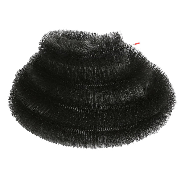 nicola spring Stainless Steel Gutter Brush - 4M - Black