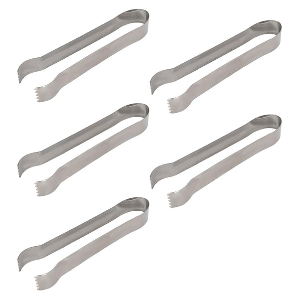 nicola spring Stainless Steel Ice Tongs - 17cm - Pack of 5