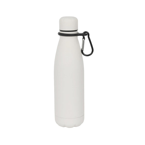 nicola spring Stainless Steel Water Bottle with Carabiner Clip - 500ml