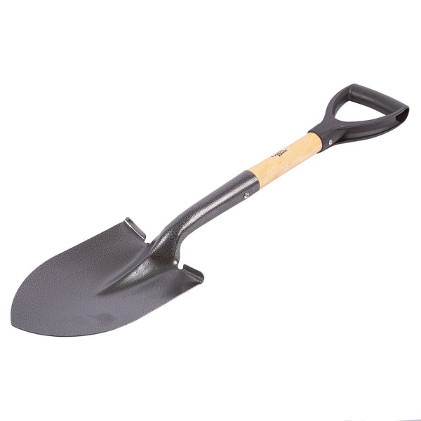 nicola spring Steel Round Head Micro Shovel with Wooden Handle