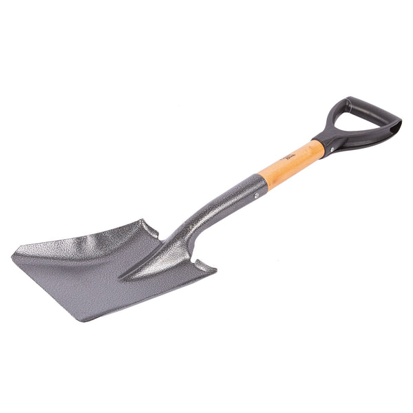 nicola spring Steel Square Head Micro Shovel with Wooden Handle