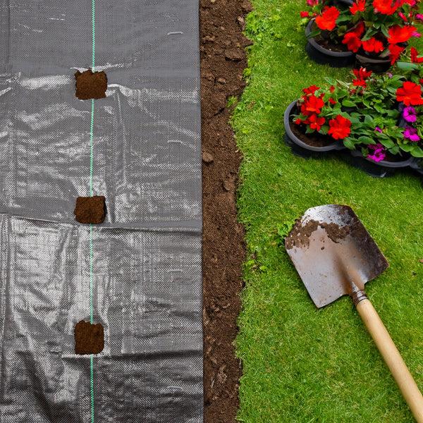 Nicola Spring U-Shaped Weed Control Membrane Pegs - 6" (150mm)