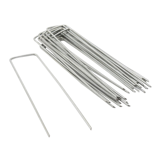 nicola spring U-Shaped Weed Control Membrane Pegs - 6" (150mm)